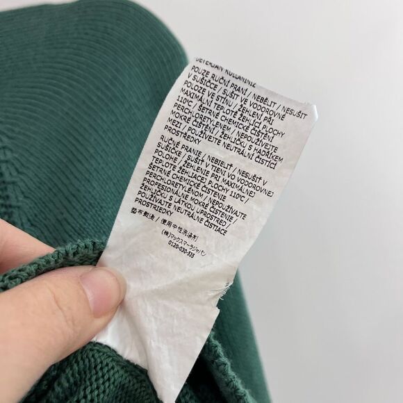 MAX MARA Sage 100% Cotton Sphinx Sweater Size Small - Picture 6 of 6